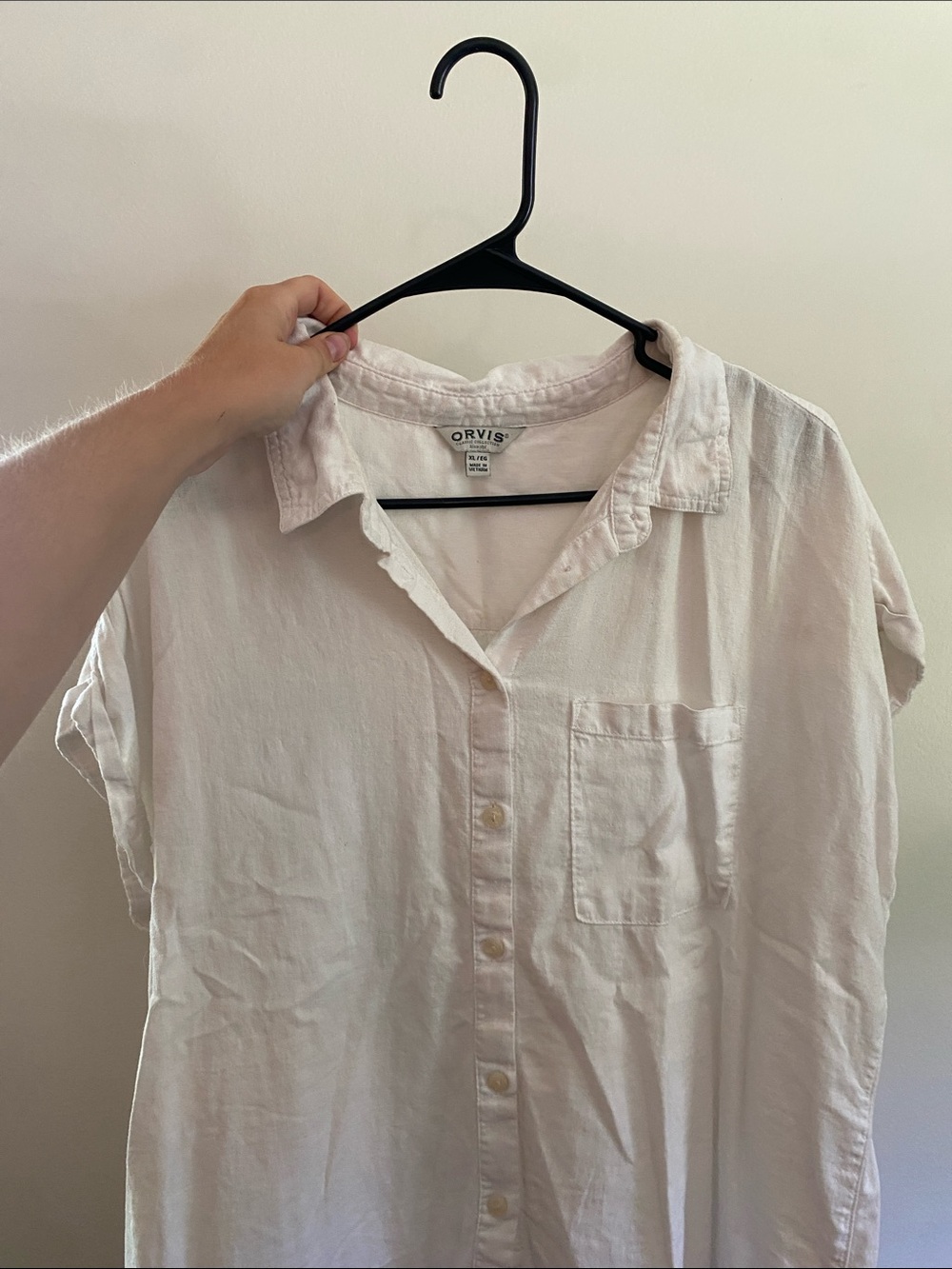 Orvis Linen blend button shirt